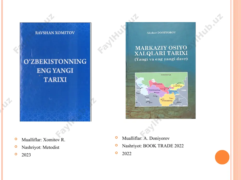 kirish. o‘zbekistonning eng yangi tarixi o‘quv fanining predmeti, maqsadi - Page 5