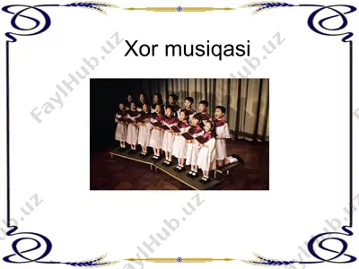 xor musiqasi — PPT