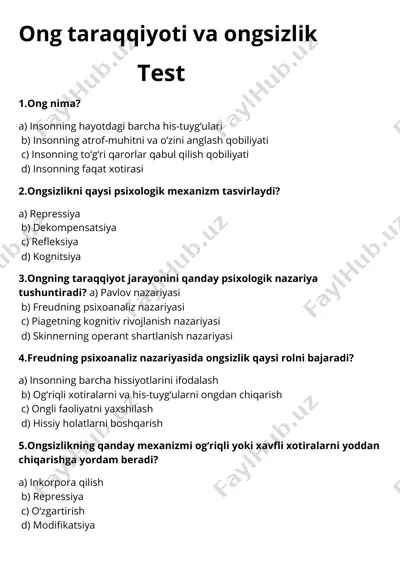psixologiya testi — PDF