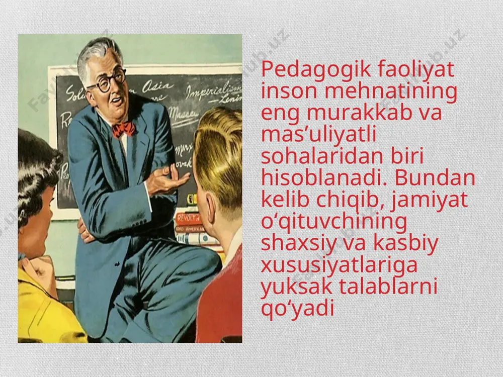 pedagogik shaxsi va unga qo'yiladigan talablar - Page 5