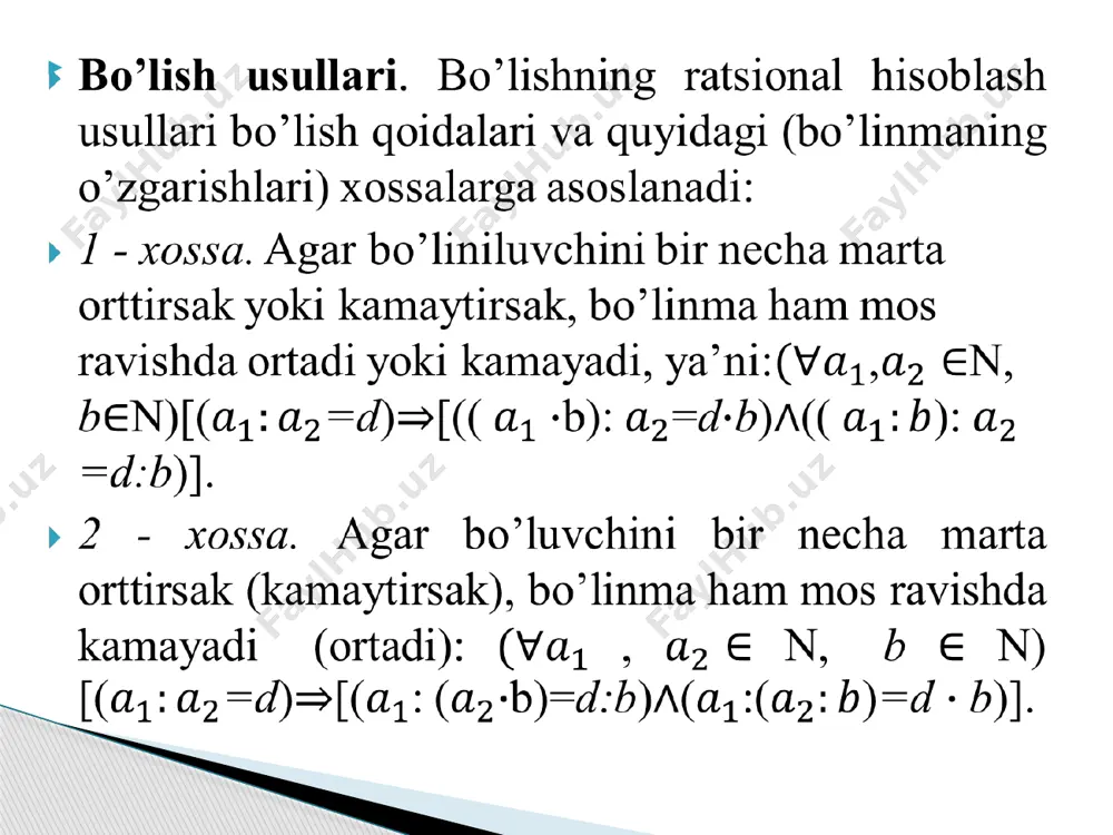 boshlang'ich sinflarda bo'lishning og'zaki usullarini o'qitish metodikasi - Page 5