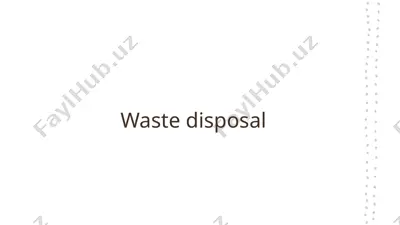 waste disposal — PPTX