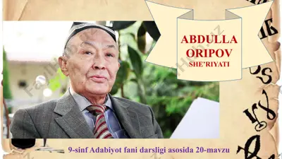 a. oripov she'riyati 9 -sinf — PPTX