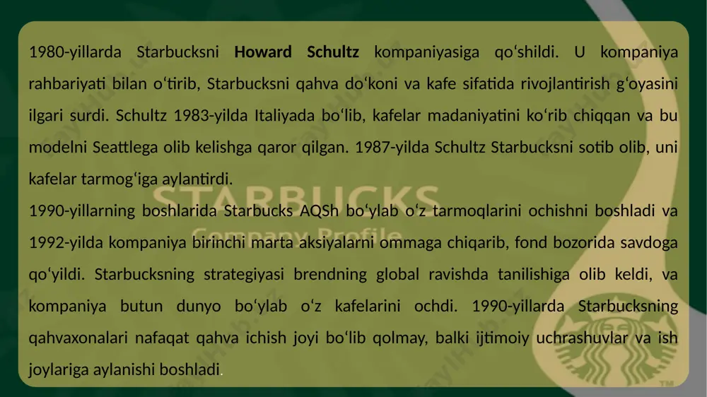 starbucks kompaniyasi haqida ma’lumot - Page 5