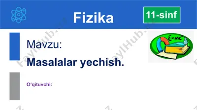 masalalar yechish — PPTX