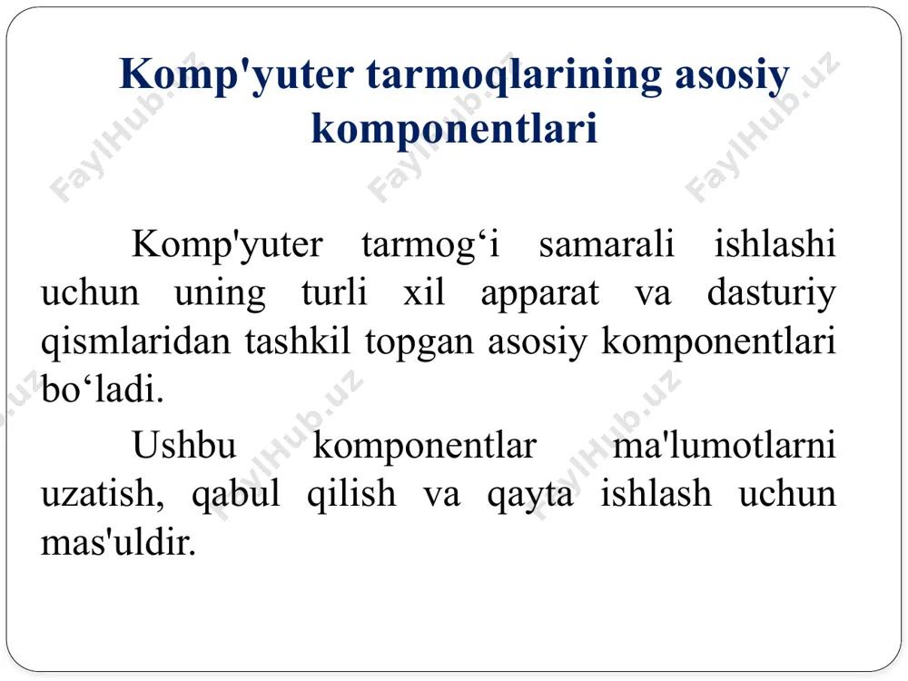 kompyuter tarmoqlarining rivojlanish bosqichlari - Page 5