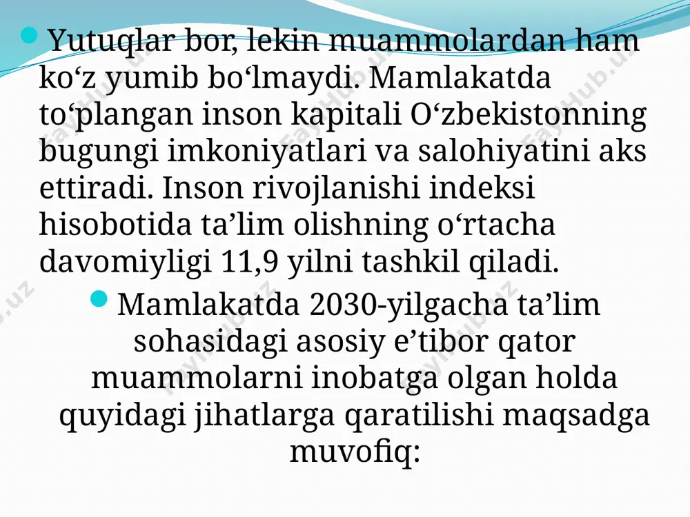 ta'lim sohasidagi yutuqlar va kamchiliklar - Page 4