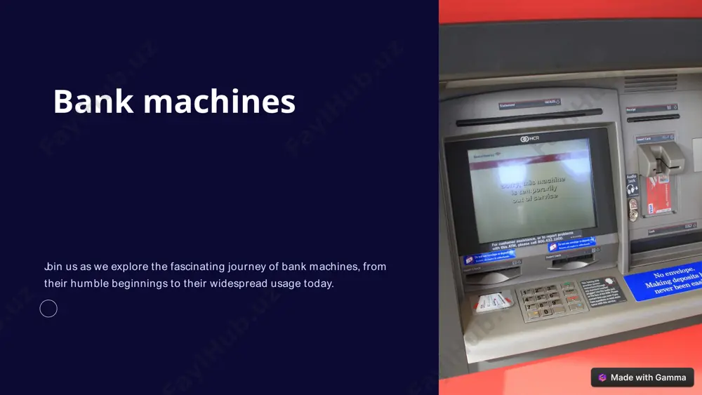 ines in foreign countries allow travelers to withdraw local currency, simplifying their financial transactions. language selection bank machines cater to international users, offering language options for a seamless experience. atm networks explore global atm networks that facilitate access to cash worldwide, ensuring convenience for travelers. emergency cash bank machines offer a lifeline in emergencies, providing immediate access to funds when needed most. 6 the future of bank machines peek into the future and catch a glimpse of the exciting advancements that lie ahead for bank machines. 1 enhanced user experience bank machines will become more intuitive, offering personalized and seamless interactions. 2 integration with cryptocurrencies as digital currencies gain popularity, bank machines will expand their capabilities to assist with crypto transactions. 3 augmented reality (ar) interfaces imagine an ar-powered bank machine interface, providing an immersive and futuristic banking experience. 7 bank machines: revolutionizing the way we handle our finances join …