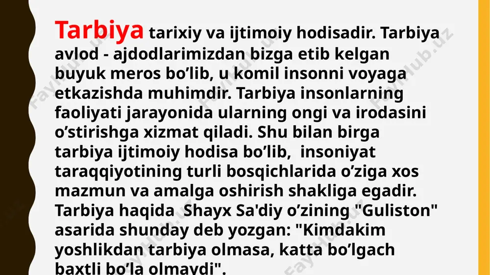 tarbiyachi sifatidagi mahorati - Page 4
