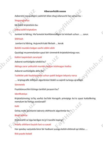 kiberxavfsizlik — DOCX