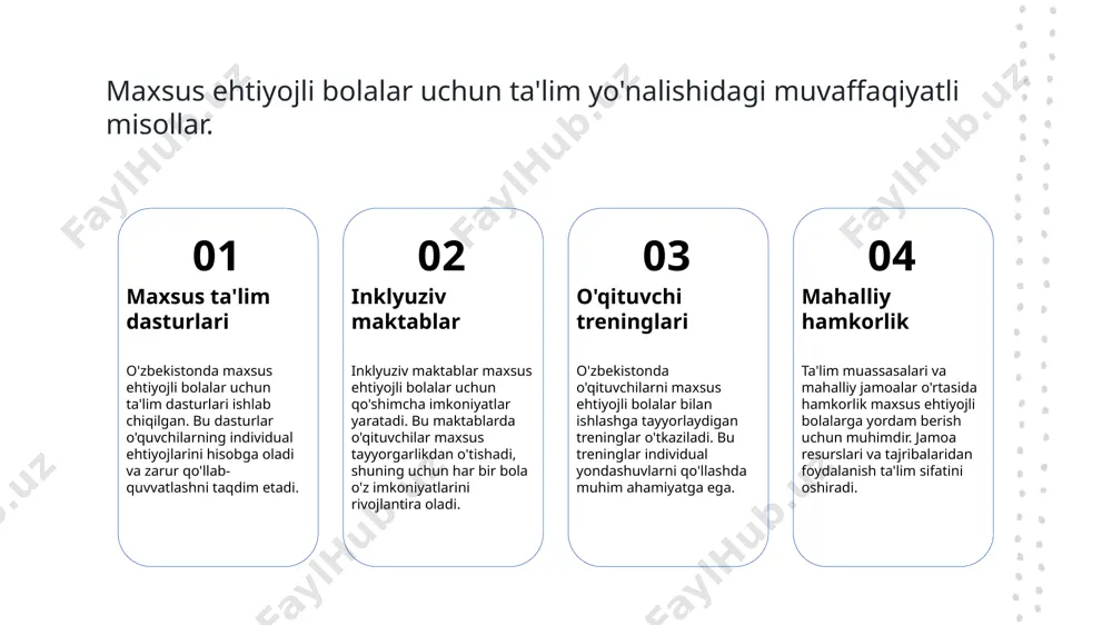 maxsus ehtiyojli bolalar uchun ta'lim yo'nalishi - Page 5