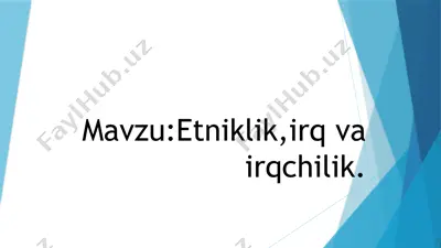 odamzodning vujudga kelishi tarixi — PPTX