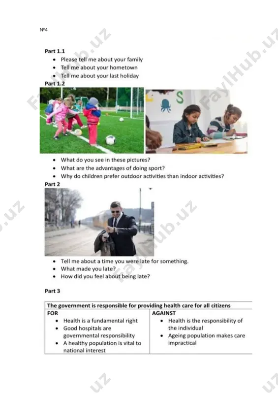 speaking practice questions - Page 4