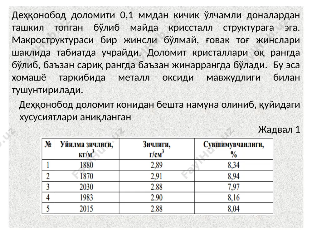 dolomit хомашёси ва карбопорит ишлаб чиқариш технологияси - Page 4