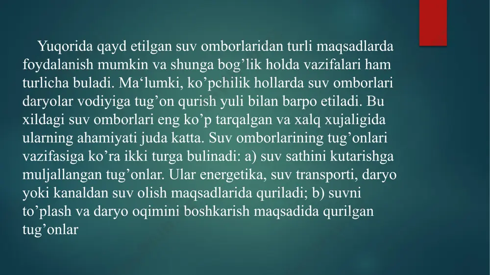suv ombori bosh planini ishlab chiqish - Page 5