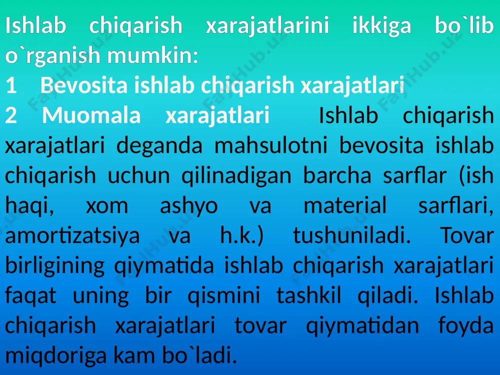 korxona ( firma ) xarajatlari va foydasi - Page 4