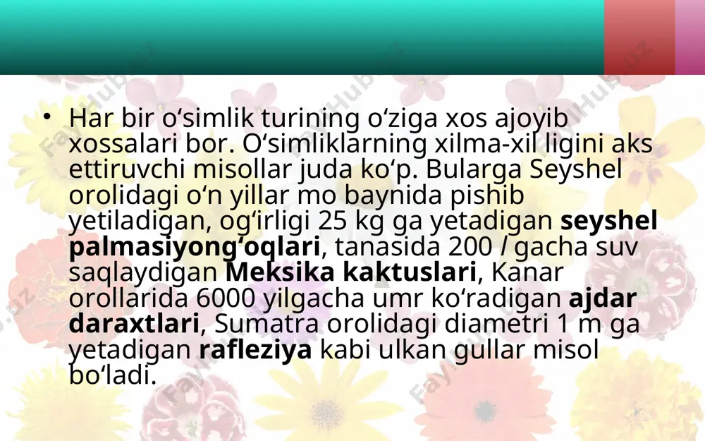 gulli o‘simliklar bilan umumiy tanishish. 5 - sinf - Page 5