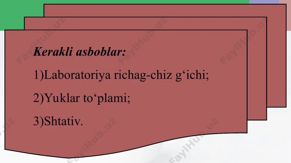 laboratoriya ishi. richagning muvozanatda bo‘lish shartini o‘rganish 6-sinf - Page 2