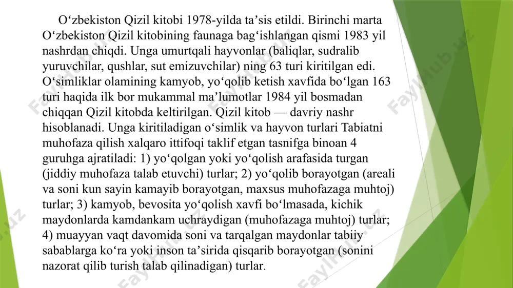 "o’zbekiston qizil kitobi" taqdimoti - Page 4
