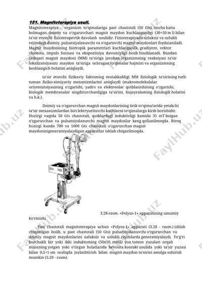 magnitoterapiya usuli — DOCX