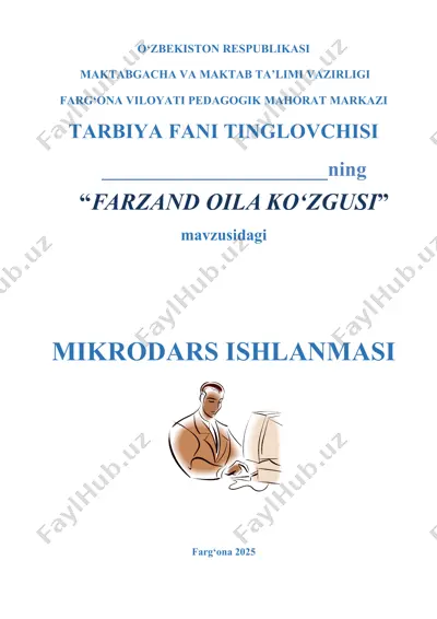 "farzand oila ko‘zgusi" — DOC