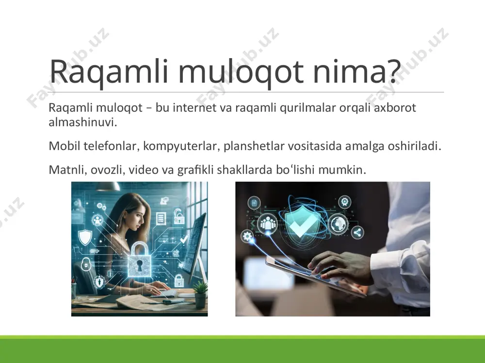 raqamli muloqotning turlari, afzalliklari va xavflari - Page 3