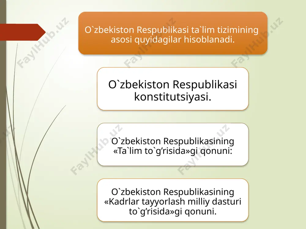 giga ishontirish. 7. bahs-munozaralar uyushtirish. yoshlar orasida olib boriladigan ma'naviy-axloqiy tarbiyaning quyidagicha metod, shakl va vositalari bor va ular: 8. uchrashashuvlar 9. matbuot konferensiyasi. 10. tanlovlar o‘tkazish. 11. sahnaviy darslar o‘tkazish. 12. matbuot materiallari. 13. o‘quv va yordamchi adabiyotlar bilan ishlash. 14. ma'naviy-axloqiy tarbiyaga oid multimediali tarbiya texnologiyalari. 1. ma'naviy-axloqiy mavzudagi suhbatlar: 2. hikoya; 3. tushuntirish; 4. ma'ruza va seminar tashkil etish va uyushtirish: 5. namuna ko‘rsatish. 6. kishi ijobiy xislat va fazilatlari insonning olijanobligi ekanligiga ishontirish. 7. bahs-munozaralar uyushtirish. 8. uchrashashuvlar 9. matbuot konferensiyasi 10. tanlovlar o‘tkazish. 11. sahnaviy darslar o‘tkazish. 12. matbuot materiallari. 13. o‘quv va yordamchi adabiyotlar bilan ishlash. 14. ma'naviy-axloqiy tarbiyaga oid multimediali tarbiya texnologiyalari. /docprops/thumbnail.wmf