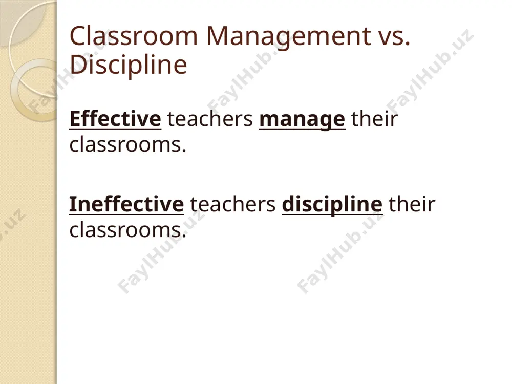s consequences rewards procedures also called: expectations what would happen in your classroom if you were missing one of these components? two kinds of rules general rules offer flexibility several behaviors can be covered by a few general rules must be explained could be multiple understandings of the rule example: respect others specific rules to the point and clearly cover one behavior example: be in your seat when the bell rings classroom rules: examples classroom rules: examples classroom rules: examples characteristics of effective classroom rules created with student involvement consistent with school rules understandable doable manageable stated positively stated behaviorally consistent with teacher’s own philosophy of how students learn best two kinds of consequences positive rewards that result when students abide by the rules should correlate with the desired behavior example: students stay on task during lesson; 15 minutes of free read at end of class negative penalties that result …