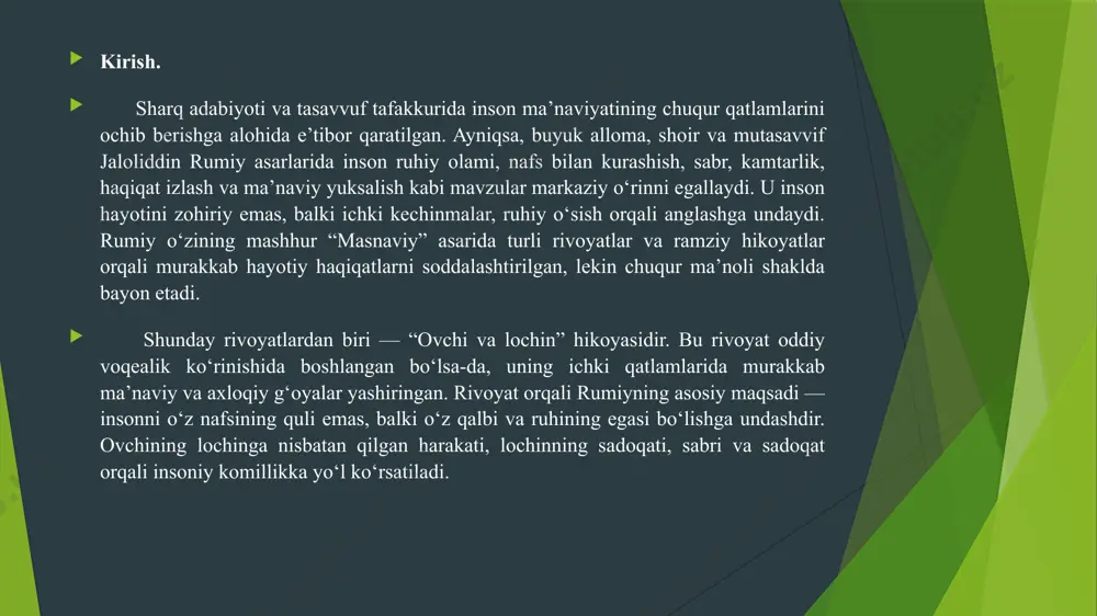 j.rumiyning “ovchi va lochin” rivoyati - Page 3