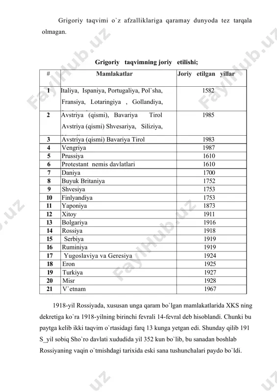 grigoriy taqvimi - Page 5