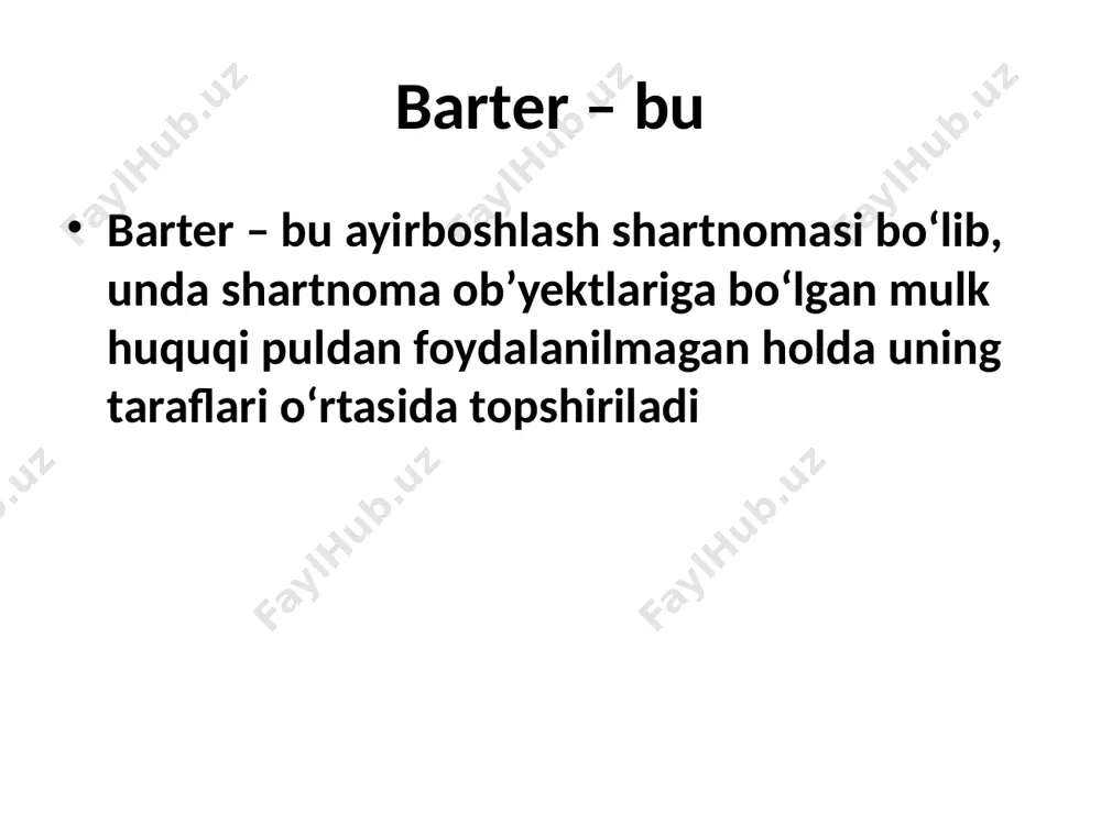 tuzilishga ega ishlab chiqarish tannarxi, korxonaning barcha xarajatlarining yig‘indisi (o‘zgarmas va o‘zgaruvchan xarajatlar); aksiz solig’i, qo‘shilgan qiymat solig’i. ulgurji narxni hisoblash ishlab chiqarish narxi: 200 so‘m (bir dona). kompaniya 25 % li daromadni rejalashtirsin: ishlab chiqarish birligiga foyda: 200 * 0,25 = 50 so‘m. ulgurji narx: 200 + 50 = 250 so‘m qo‘shilgan qiymat solig’i (qqs) (20%): 250 * 0,2 = 50 so‘m. sotish narxi: 250 + 50 = 300 so‘m. agar kompaniya 10% li daromdni rejalashtirgan bo‘lsa quyidagicha hisoblanadi: ishlab chiqarish birligiga foyda: 200 * 0,1 = 20 so‘m. ulgurji narx: 200 + 20 = 220 so‘m. qo‘shilgan qiymat solig‘i (qqs) (20%): 220 * 0,2 = 44 so‘m. sotish narxi: 220 + 44 = 264 so‘m. shartnoma narx shartnoma narx - sotuvchi va xaridorning roziligi bilan belgilanadigan, ular tomonidan tuzilgan shartnomada qayd qilingan narx. shartnoma narx odatda shartnoma bitimi amal qilib turgan davrda o'zgarmaydi. mazkur narx ham milliy, ham …