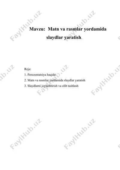 microsoft power point — DOCX