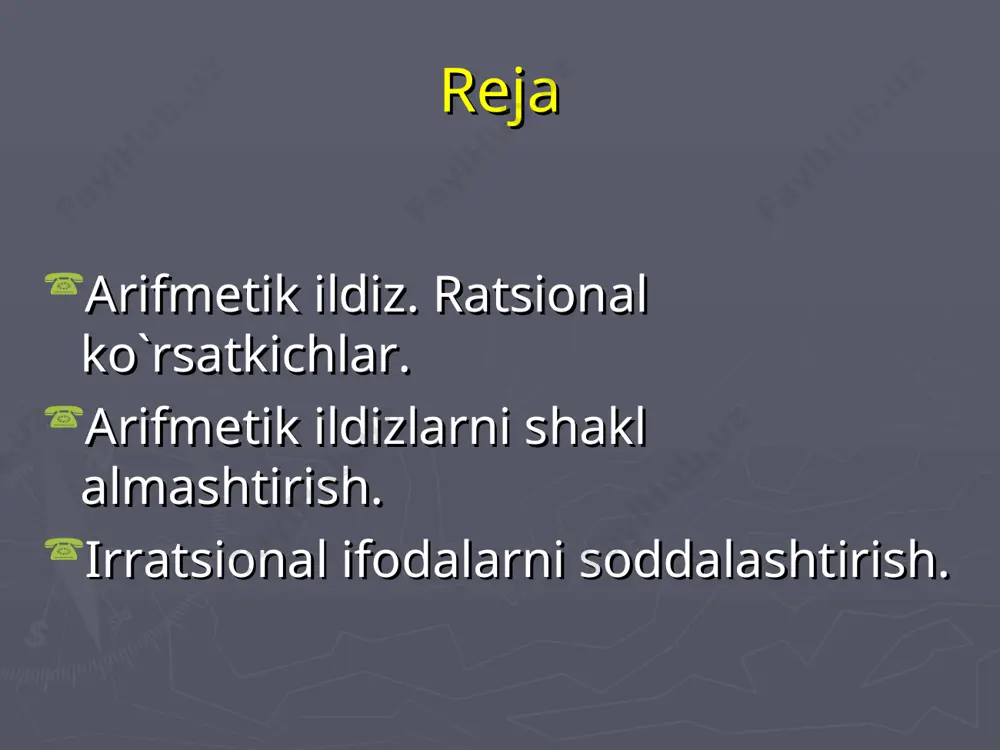 irratsiolnal ifodalarni ayniy almashrislar - Page 2