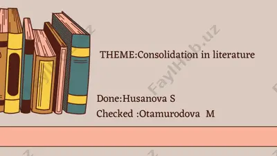 consolidation in literature — PDF