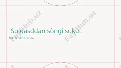 suiqasddan sòngi sukut — PPTX