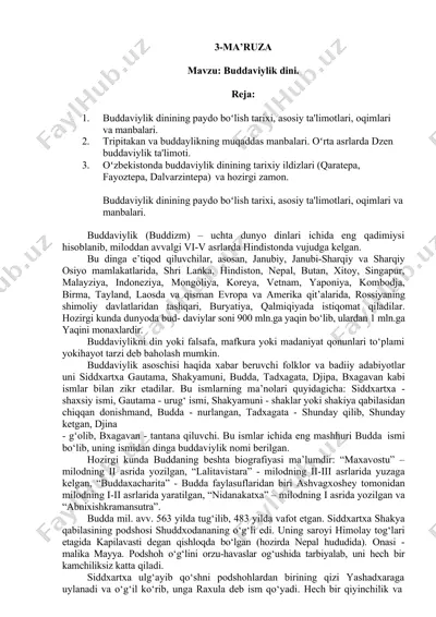 3-ma’ruza — DOCX