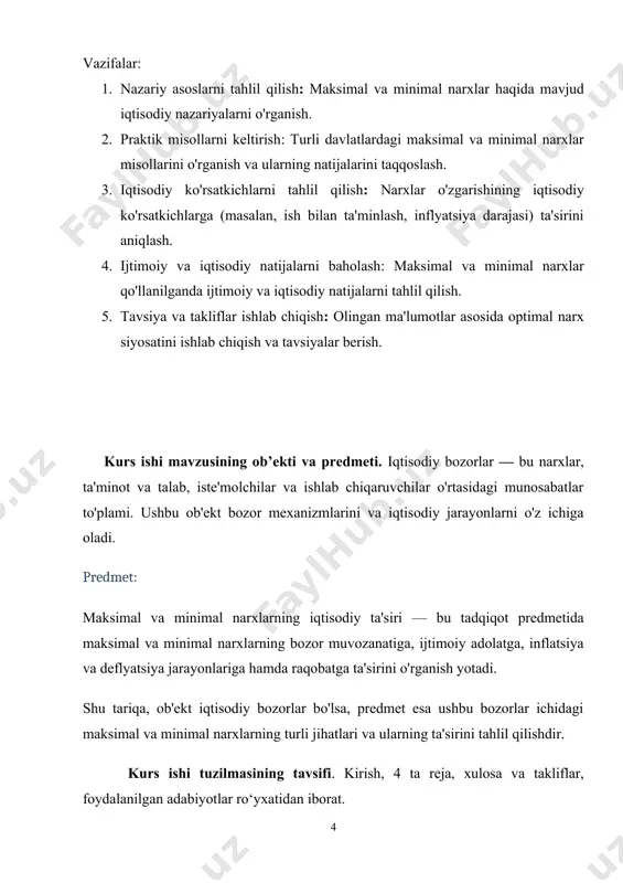 atini saqlab qoladi. talab va taklif modelida talab d chizig’i bilan taklif s chizig’ining kesishgan nuqtasi bozor muvozanatini bildiradi. demak, bozor muvozanati talab hajmi bilan taklif hajmining tengligini ta’minlaydigan narx darajasi va tovar miqdori bilan aniqlanadi. talab va taklif qonuniga ko’ra shuni ta’kidlash mumkinki, agar bozor muvozanat holatida bo’lsa, u holda, uning qatnashchilari tovar narxini yoki tovar miqdorini o’zgartirishga hech narsa sabab bo’lmaydi. muvozanat narx pe (2.10-rasm) deb, shunday narxga aytiladiki, agar u bozorda taklif qilinadigan ne’mat miqdori s q ni unga bыlgan talab miqdori unga bo’lgan talab miqdori d q ga tenglashtirsa, ya’ni s d q ( q . bozor iqtisodiyotining amal qilishida talab va taklif qonunlari muhim o‘rin tutadi. talab va taklif narxni shakllantiradi, shu bilan birga narx talab va taklif o‘rtasidagi nisbatni aniqlab beradi. bu mavzuda birinchi navbatda talab va taklifga narx ta’sirining ahamiyatini qarab chiqamiz. keyin talab va taklif ta’sirida muvozanatli narxning o‘rnatilishi tushuntirib beriladi. bu …