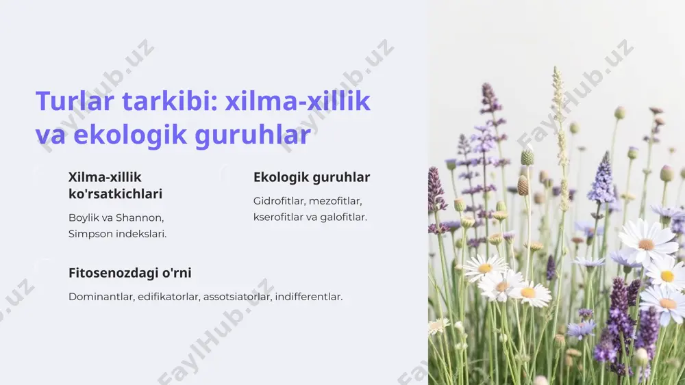 fitosenozlarning tuzilishi va turlar - Page 3