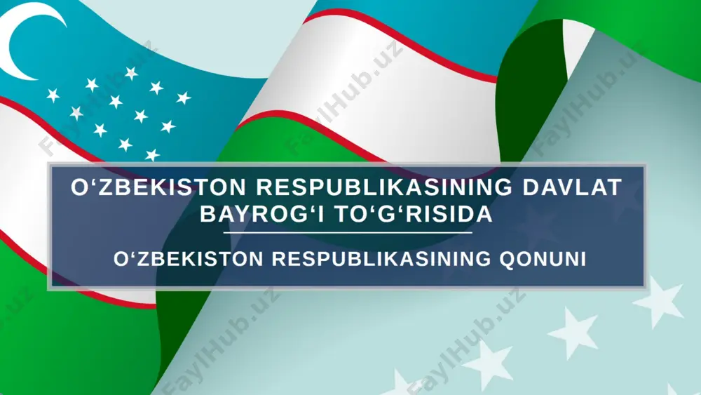 o'zbekiston respublikasi davlat bayrog'i haqida taqdimot - Page 2