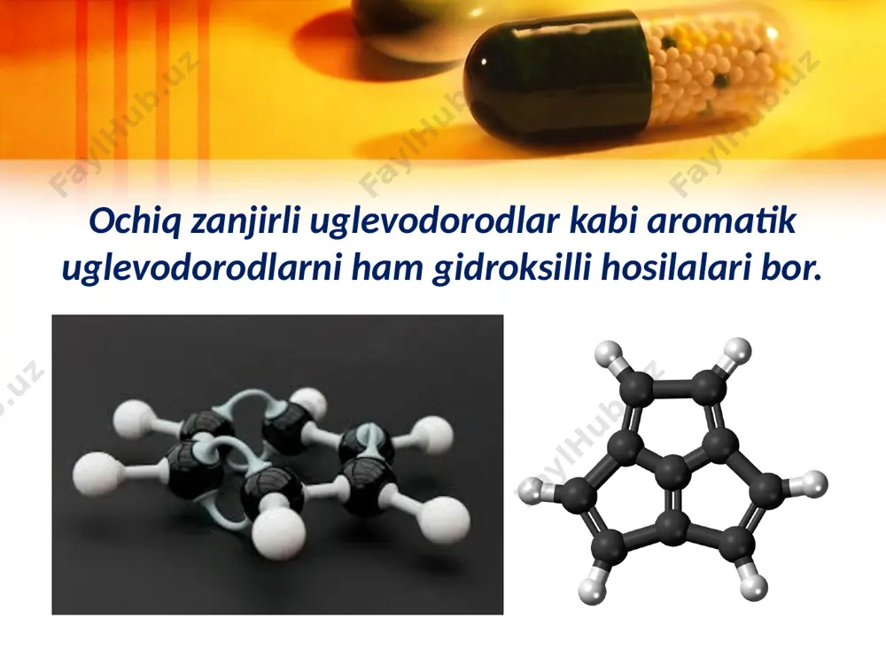 l (oq rangli cho‘kma) hosil bo‘ladi. fenollar 4. fenollar yetarli miqdorda nitrat kislota bilan reaksiyaga kirishib 2,4,6-trinitrofenol (pikrin kislotasi) hosil bo‘ladi. pikrin kislotasi image2.jpeg image3.jpeg image4.png image5.png image6.png image7.jpeg image8.png image9.png image10.jpeg image11.jpeg image12.jpeg image13.jpeg image14.emf image15.emf image16.emf image17.jpeg image18.jpeg image19.png image20.jpeg image21.jpeg image22.jpeg image23.jpeg image24.jpeg image25.png image1.jpeg