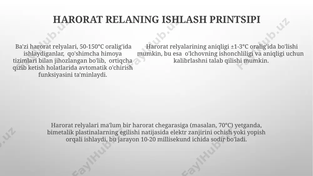 elektromagnit, kuchlanish, tok, xarorat va kontakt relelarini hisoblash - Page 5