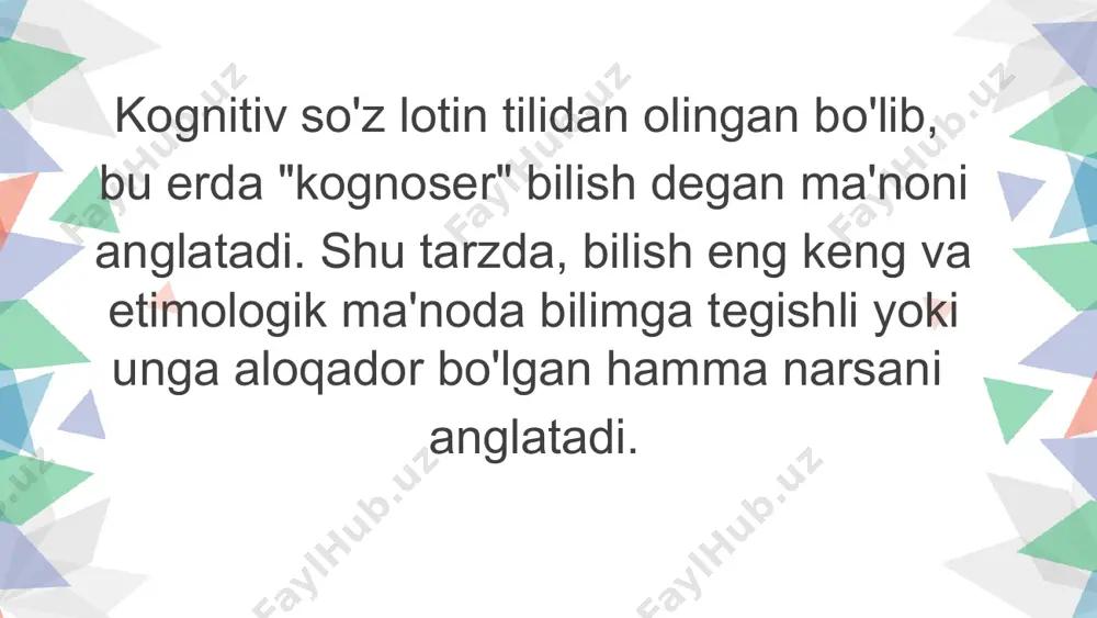 rat. ulug’ gumanist inson baxtining manbai, uni bilishda deb ta’kidlaydi. falsafa tarixida bunday olamni bilishni ehtirof etuvchi qarashlar bilan birga tabiat va jamiyatni rivojlantirish qonunlarni bilish mumkinligini inkor etuvchi turli oqimlar ham bor. dunyoni bilish mumkinligini, bilimlarimizning to’g’ri va aniq ekanligini inkor etuvchi va shubha qiluvichlar agnostitsizm va skeptitsizm ta`limotidir. (agnostitsizm yunon so’zi bo’lib, a – inkor, gnosos – bilishdir). agnostitsizmning eng qadimgi ko’rinishi skeptitsizmdir. (bilishga shubhalanib qarash). agnostitsizmning eng yirik vakillari ingliz faylasufi david yum bilan nemis faylasufi immanuel kantdir. yumning fikricha, inson o’z sezgilari chegarasidan tashqariga chiqa olmaydi, u faqat o’z sezgilarinigina bila oladi. real voqelikni aslo bila olmaydi. kant esa yumga qarama-qarshi o’laroq, inson ongi va sezgilaridan tashqarida ob`yektiv olamda aslo bilib bo’lmaydigan “narsa o’zida” bor, “narsa o’zida” makon va zamon tashqarida bo’lib, uni aslo bilish mumkin emas. kant inson bilishi mumkin bo’lgan hodisalar olamini “biz uchun bo’lgan narsalar” deb uni inson aqli bilan, fan vositasi bilan …