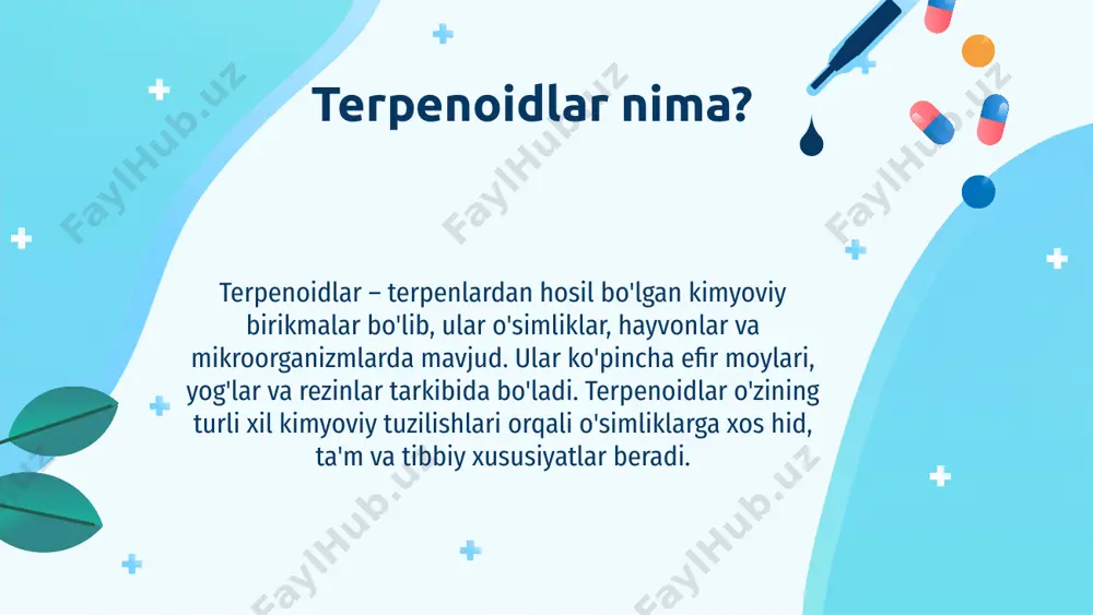 terpenoid saqlovchi dorivor o'simliklar - Page 4