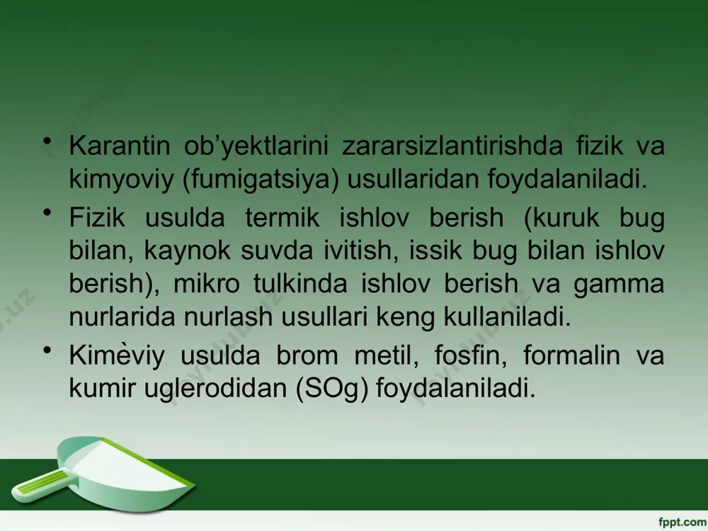 o’simliklar va mahsulotlar karantinida fitoekspertiza - Page 3