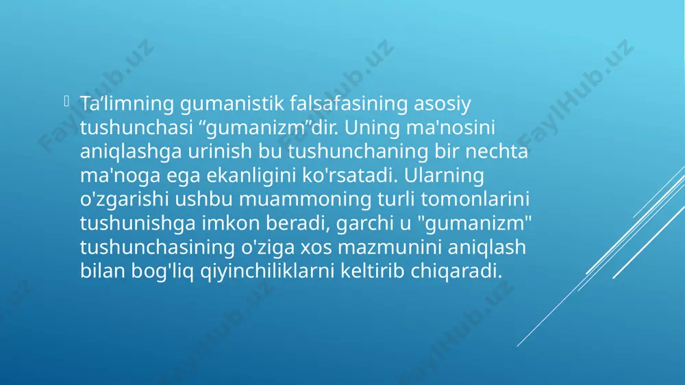 sh davri bo'lgan san'at, fan va siyosat haqida fikr yuritish va aks ettirishning yangi usullari taklif etildi. o'zlarining asarlari orqali ziyolilar va gumanist rassomlar mumtoz asarlardan ilhomlangan mavzularni o'rgandilar yunon-rim qadimiyligi, bu uning haqiqat, go'zallik va mukammallik modellari edi. gumanistik psixologiya 1950-yillarda paydo bo'lgan va uning ahamiyati 1960-70-yillarda sezilarli darajada oshgan.psixologiya va aniqrog'i psixoterapiya, gumanistik psixologiya bo'limi sifatida faqat xulq-atvorda olib borilgan tahlilga reaktsiya sifatida paydo bo'ldi. gumanizm bu o'rta asrlardan beri tarqalgan g'ayritabiiy yoki xurofiy e'tiqodlarni almashtirish maqsadida fikr va g'oyalarni rivojlantirishga intilgan falsafiy va intellektual harakatdir. shu sababli, u insonni va aqlni yuksaltirishga, shuningdek, ilmiy maydonning impulsiga asoslanadi. ilmiy evolyutsiya orqali analitik va izohlash mashqlari va tillarni, ayniqsa yunon va lotin tillarini o'rganish targ'ib qilindi. tabiiy elementlarga qiziqish va tadqiqot sohalaridagi taraqqiyot ham oshdi, ular orasida siyosat, sotsiologiya va psixologiya ajralib turadi. gʻarbiy yevropadagi bir necha mamlakatlarda gumanizm ijtimoiy tafakkur sohasida, adabiyot, sanʼat va ilm-fanda katolitsizmga va shaxsning …