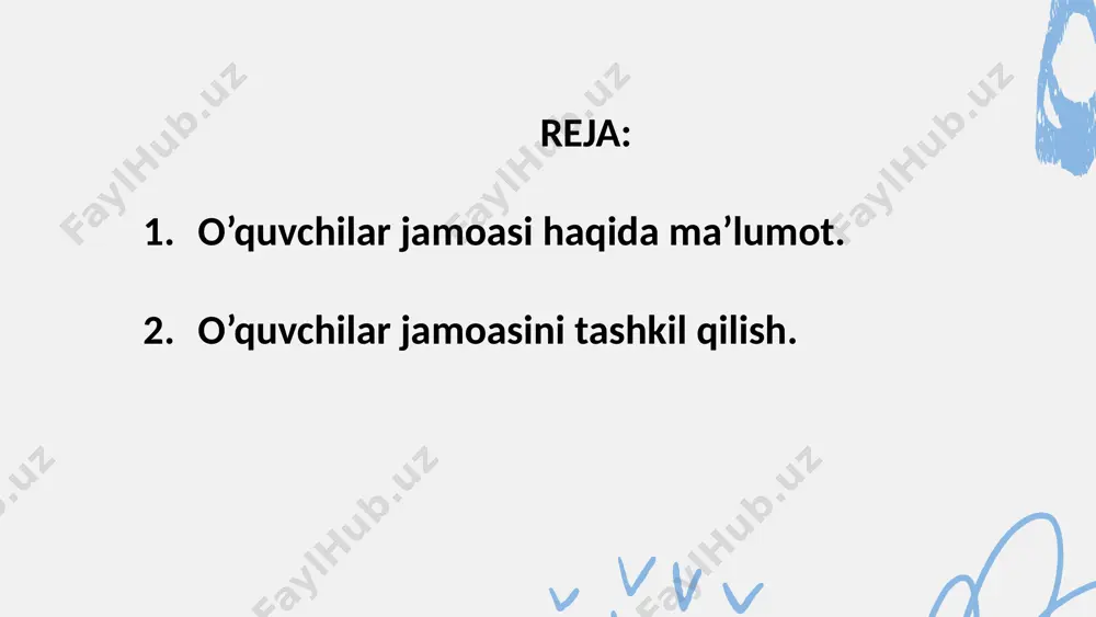 – odamlar bilan tezda til topa olishi, ko’pchilikka o’shila bilish, ulfatjonlik, dilkashlik bo’lib, bu undagi muomala madaniyatining yuksakligini ifodalaydi. chunki unga hamisha odamlar bilan aloqa qilishga, ular bilan ishlashga to’g’ri keladi. hozirgi sharoitdan kelib chiqqan holda o’quv-tarbiya jarayonida qulay munosabatlar yaratish uchun kasbiy jihatdan ahamiyatli asoslar bo’luvchi sinf rahbarining insoniy xislatlari muhim ahamiyatga ega bo’lmoqda. sinf rahbarining jamoani tashkil qilish bo’yicha asosiy faoliyati. 1. har bir o’quvchini shaxs sifatida o’rganish. 2. o’quvchilarni sinfda tarbiyalashni tashkil etish. 3. o’quvchilarning bilim-tarbiyasini oshirish va ularning tartib intizomini mustahkamlash. 4. sinfda darsdan tashqari ishlarni tashkil etish va o’tkazish. 5. fan o’qituvchilarining tarbiyaviy ishlarini birlashtirish. jamoa faoliyatida ko`proq muomala qilishga bo`lgan ehtiyoj yotadi. darslarda bu ehtiyoj kam qondiriladi. agar darsdagi muomalaga bo`lgan ehtiyoj to`g`ri tushunilsa, uning negizida o`quvchilarning o`zaro yordami, darslarga birgalikda foydali tayyorgarlik ko`rish, kiziqishlar buyicha mashg`ulotlar tashkil etiladi. ta`lim jarayonidagi jamoatchilik tuyg`usi ana shu, ya`ni birgalikdagi mehnat bolalarda katta qoniqish hosil qilish ijobiy …