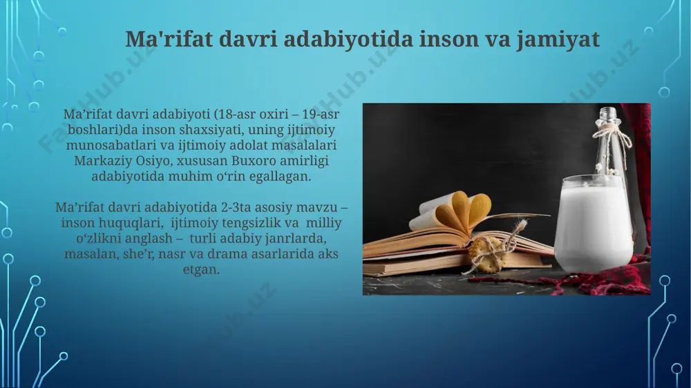 ma’rifatchilik adabiyoti. romantizmning o’ziga xos xususiyatlari - Page 5