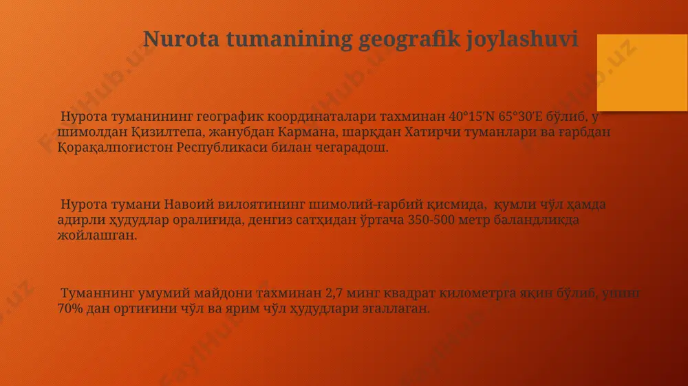 nurota tumanining geografik joylashuvi - Page 3