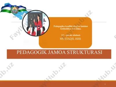 pedagogik jamoa strukturasi — PPTX