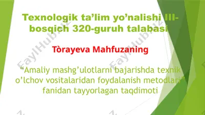 o'zaro almashtirish metodlari — PPTX